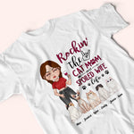 Cat Mom Custom Shirt Rockin The Spoiled Wife Life Personalized Gift