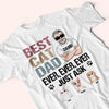 Best Cat Dad Ever Custom Shirt Personalized Gift For Cat Lover