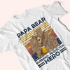 Dad Custom Shirt Papa Bear Husband Protector Personalized Father&#39;s Day Gift