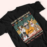 Dog Dad Custom Shirt Happy Father's Day Human Servant Tiny Furry Overlords Personalized Gift