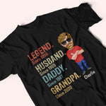 Dad Custom Shirt Legend Husband Daddy Personalized Gift