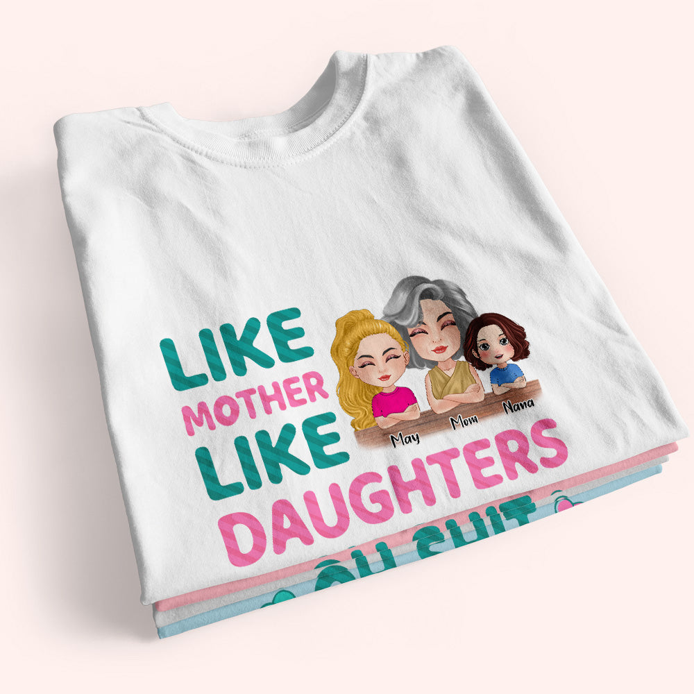 Mother Custom Shirt Like Mother Like Daughter Oh Shit Personalized Gift