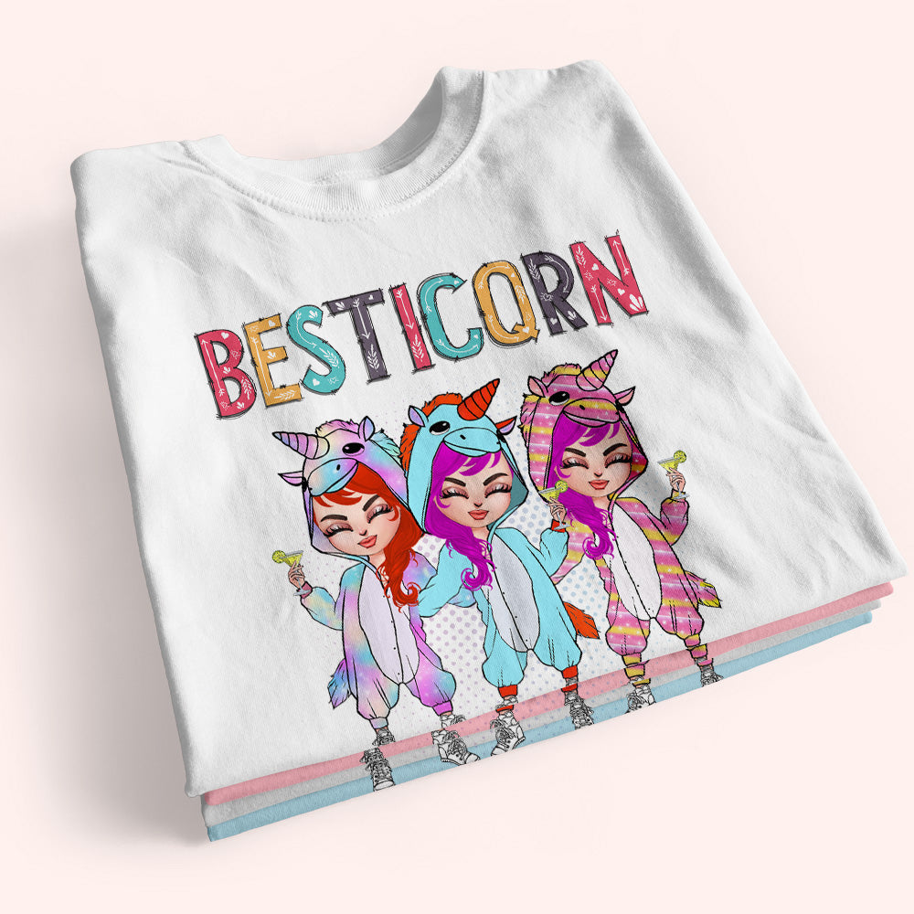 Bestie Custom Shirt Besticorn Like Normal Bestie But More Awesome Personalized Gift