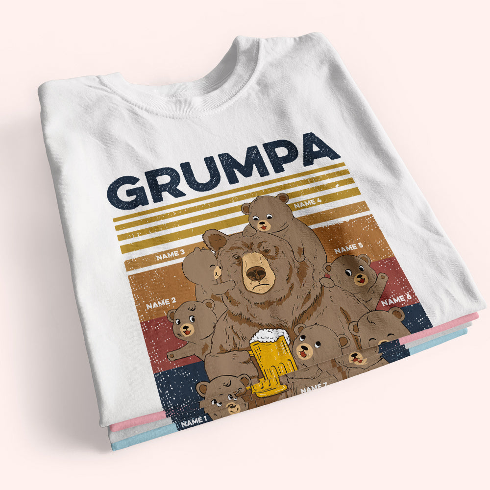 Grandpa Custom Shirt Grumpa Like A Regular Grandpa Only Grumpier Personalized Gift