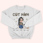 Cat Mom Custom Shirt Leopard Personalized Gift For Cat Lover