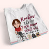 Dog Mom Custom Shirt Rockin The Spoiled Wife And Dog Mom Life Personalized Gift