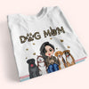 Dog Mom Custom Shirt Leopard Personalized Gift For Dog Lover