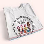 Bestie Custom Shirt Apparantly We're Trouble When We're Together Girl's Trip Cheaper Personalized Best Friend Gift