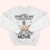Cat Custom Shirt Grumpy Old Man Love Freedom And Cats Personalized Gift