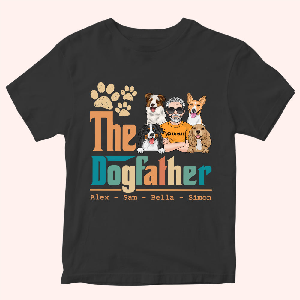Dog Dad Custom Shirt The Dog Father Personalized Gift