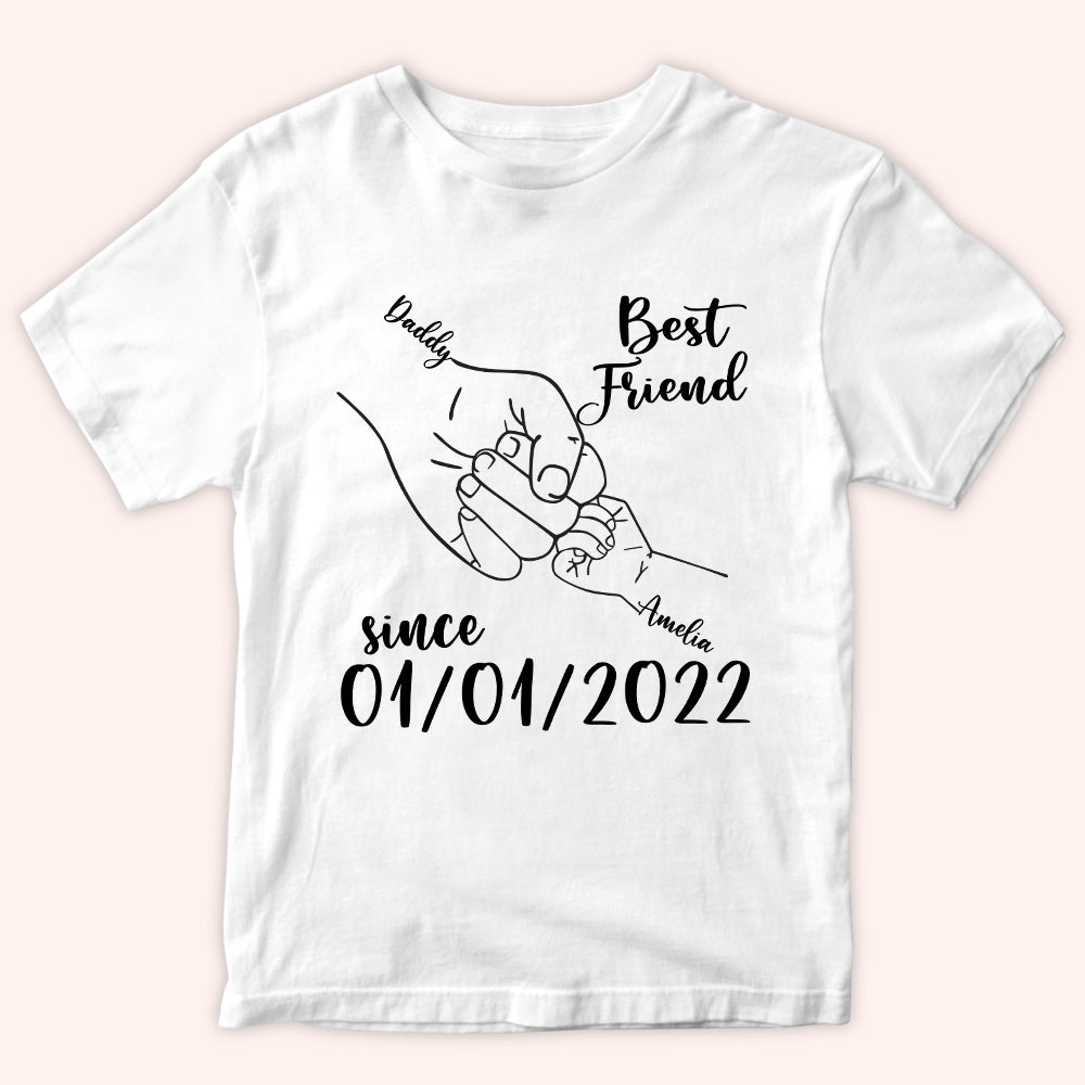 Dad Custom Shirt Best Friend Since Day One Personalized Father's Day Gift