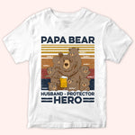 Dad Custom Shirt Papa Bear Husband Protector Personalized Father's Day Gift