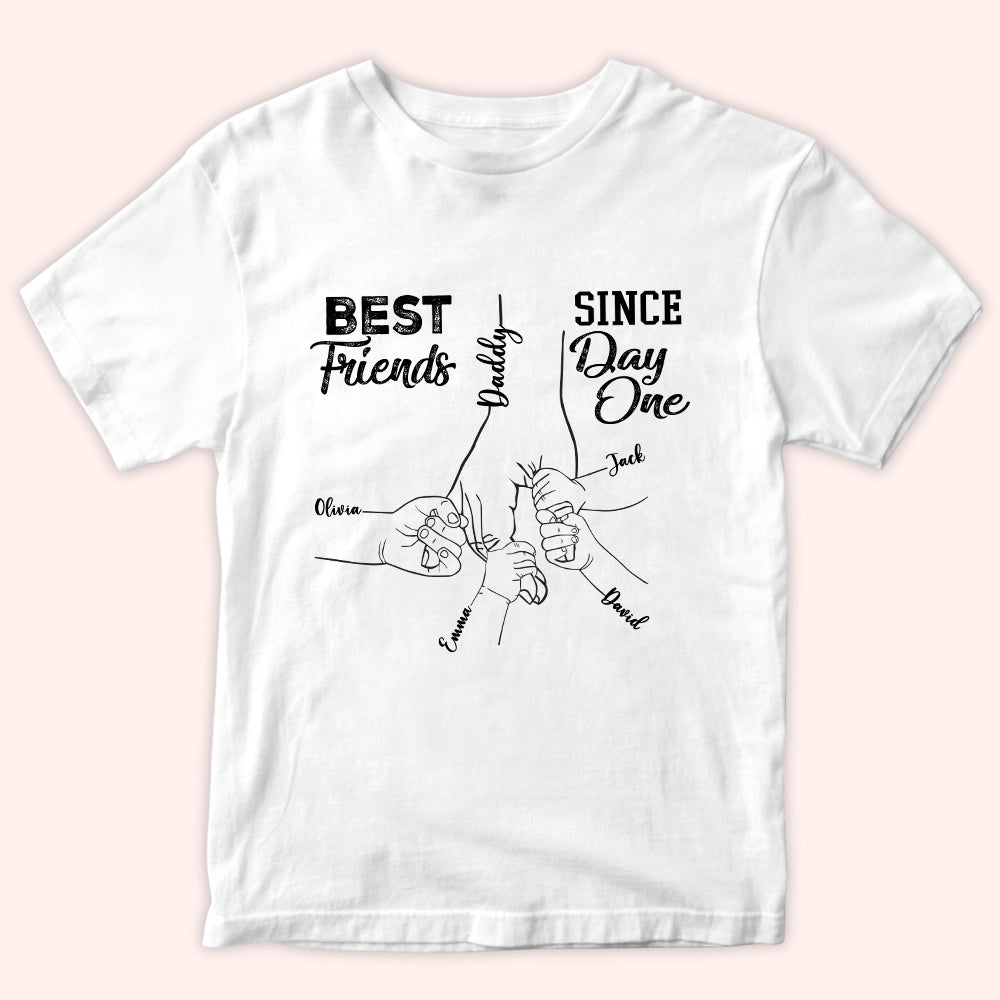 Dad Custom Shirt Best Friends Since Day One Personalized Father's Day Gift