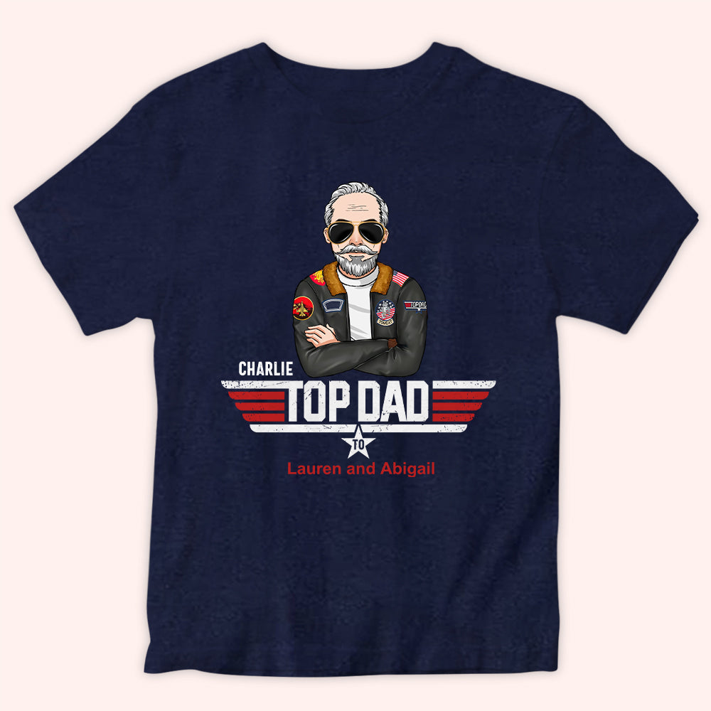 Dad Custom Shirt Top Dad To Personalized Gift For Father