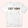 Cat Mom Custom Shirt Leopard Personalized Gift For Cat Lover