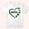 Grandma Custom Shirt With Grandkids Name Patrick&#39;s Day Personalized Gift