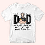 Dad Custom Shirt World's Okayest Dad Father's Day Personalized Gift