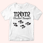 Parent Custom Shirt Mischief Manager And Mischief Supporter Personalized Gift