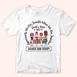 Bestie Custom Shirt Apparantly We're Trouble When We're Together Girl's Trip Cheaper Personalized Best Friend Gift