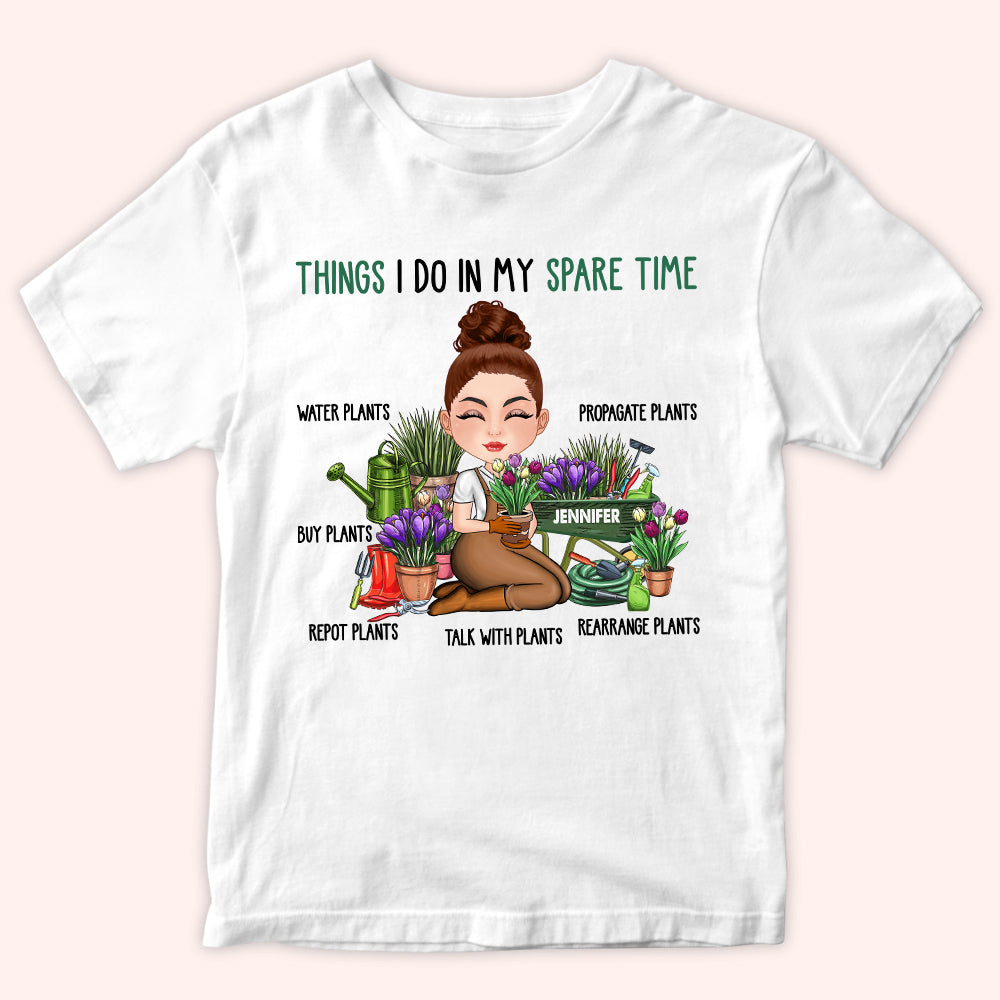 Gardening Custom Shirt Things I Do In My Spare Time Personalized Gift