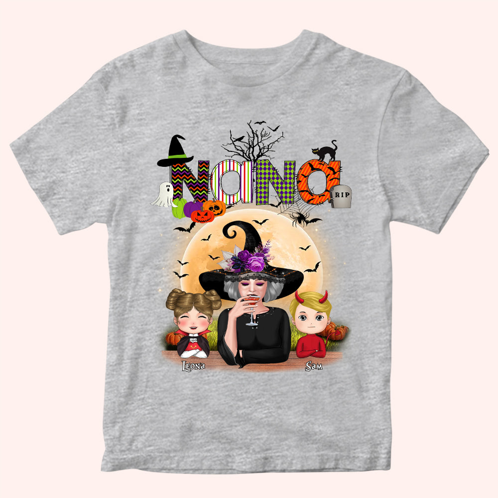 Grandma Custom Shirt For Halloween Personalized Gift