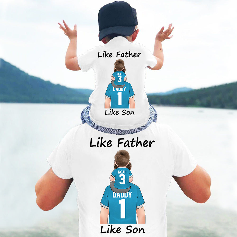 Father Custom Shirt Like Father Like Son Personalized Gift
