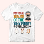 Cat Custom Shirt Personal Servant Of The Tiny Furry Overlords Personalized Gift