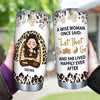 Yoga Custom Tumbler A Wise Woman Once Said Let That Shit Go Personalized Gift