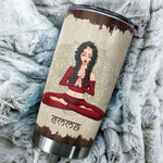 Yoga Custom Tumbler I Grew Up In The Wood Personalized Gift