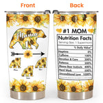 Mom Custom Tumbler No 1 Mum Nutrition Facts Personalized Gift For Mama Bear