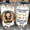 Yoga Custom Tumbler A Wise Woman Once Said Let That Shit Go Personalized Gift