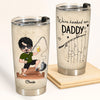 Fishing Custom Tumbler We&#39;re Hooked On Daddy Personalized Gift For Father