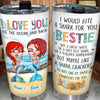 Mermaid Custom Tumbler Love You To The Ocean And Back Personalized Best Friend Gift