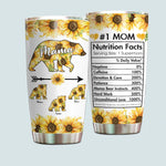 Mom Custom Tumbler No 1 Mum Nutrition Facts Personalized Gift For Mama Bear