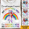 Unicorn Custom Shirt I&#39;m Sarcasm &amp; Wine And Everything Fine Personalized Best Friend Gift - PERSONAL84