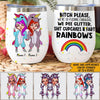 Unicorn Custom Wine Tumbler Today Is Not The Day I Will Shank You With My Horn Personalized Best Friend Gift - PERSONAL84