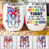 Unicorn Custom Wine Tumbler Today Is Not The Day I Will Shank You With My Horn Personalized Best Friend Gift - PERSONAL84