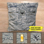 US Air Force Custom Pillow US. Air Force Blue Uniform Personalized Gift - PERSONAL84