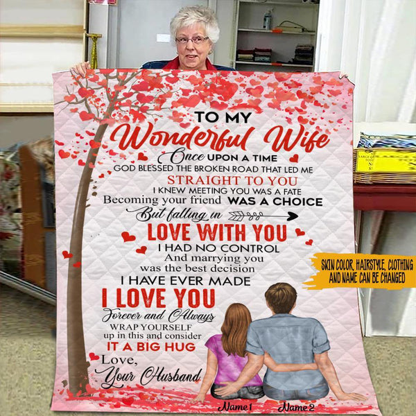 Valentine's Day Custom Blanket God Blessed The Broken Road That Lead M