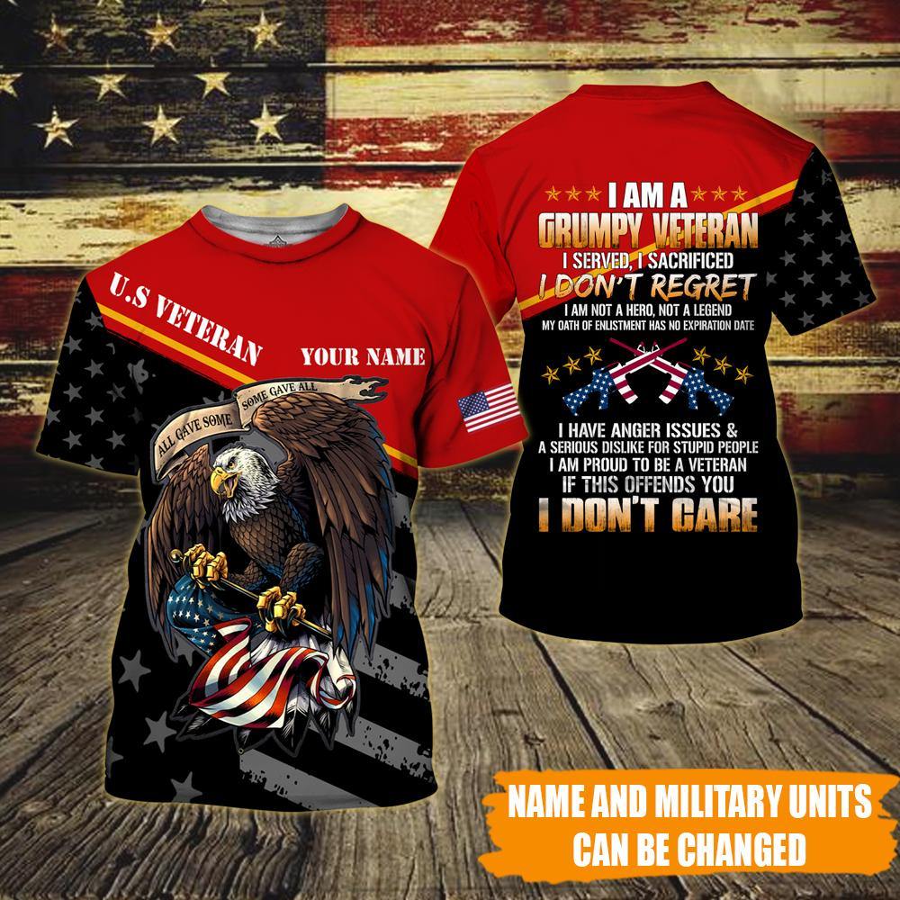 grumpy veteran t shirt