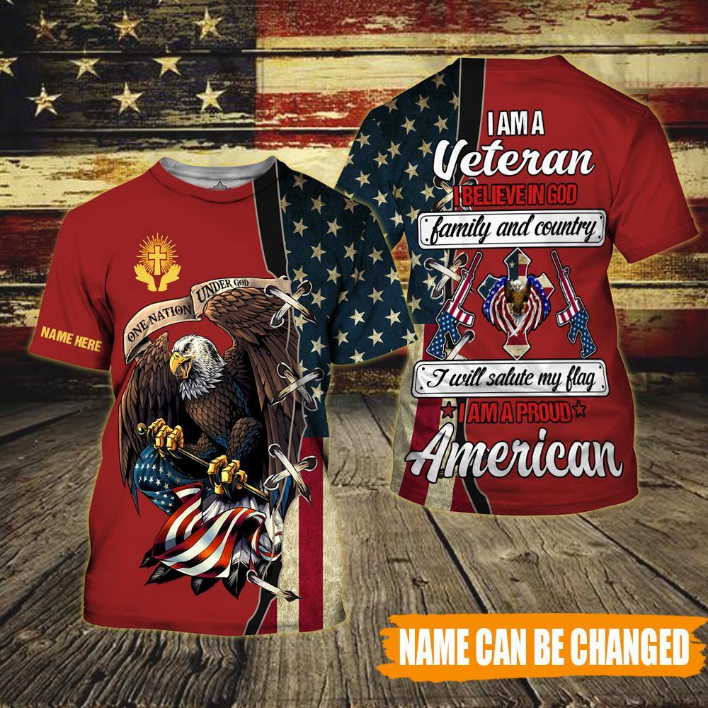 Veteran All Over Shirt US Veteran Personalized Gift - PERSONAL84