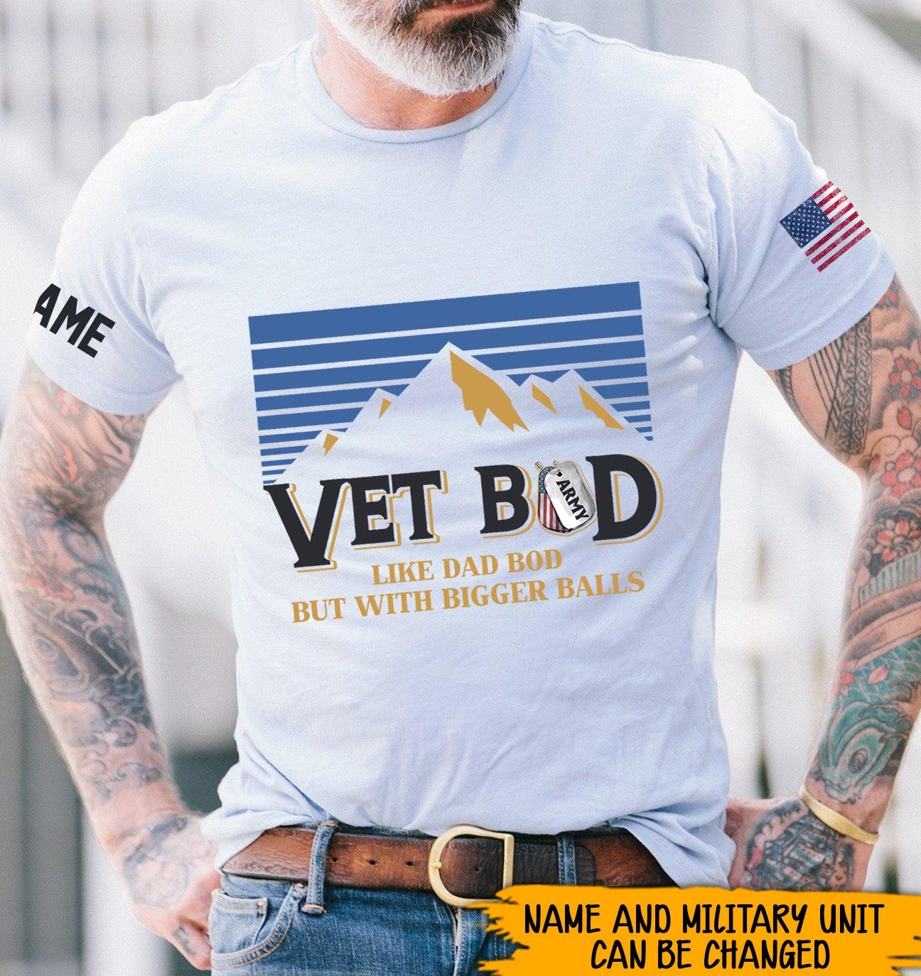 Vet Bod Personalized Dad Shirt