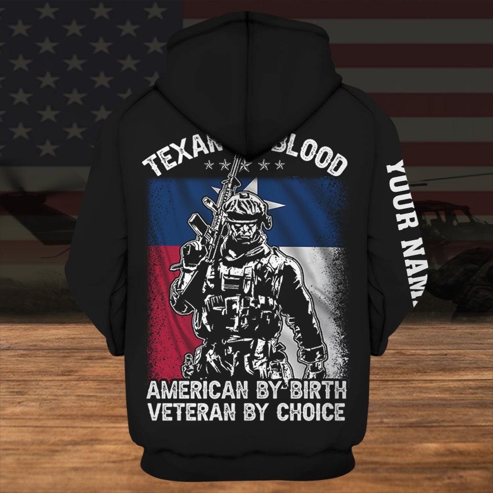 Veteran Custom All Over Printed Shirt American By Birth Veteran By Choice Personalized Gift - PERSONAL84