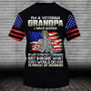 Veteran Custom All Over Printed Shirt I&#39;m A Veteran Grandpa I Have Risked My Life To Protect Strangers Personalized Gift - PERSONAL84