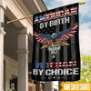 Veteran Custom Flag American By Birth Veteran By Choice Personalized Gift - PERSONAL84
