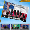 Veteran Custom Flag Band Of Brothers Texas Veterans Personalized Gift - PERSONAL84