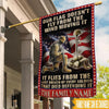 Veteran Custom Flag Our Flag Flies From The Last Breath Of Every Soldier Died Personalized Gift - PERSONAL84