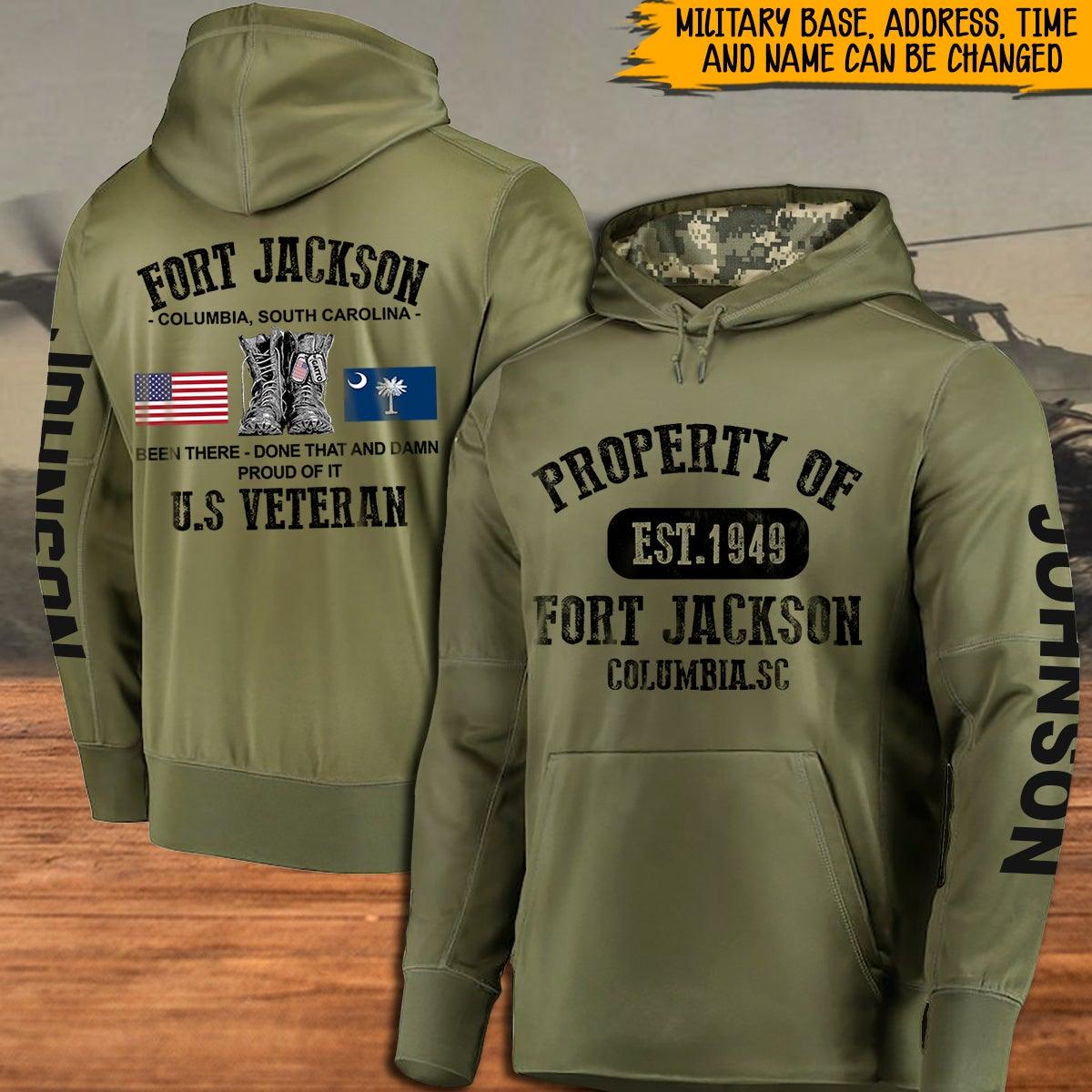 Veteran Custom Hoodie Property Of U.S Military Personalized Gift