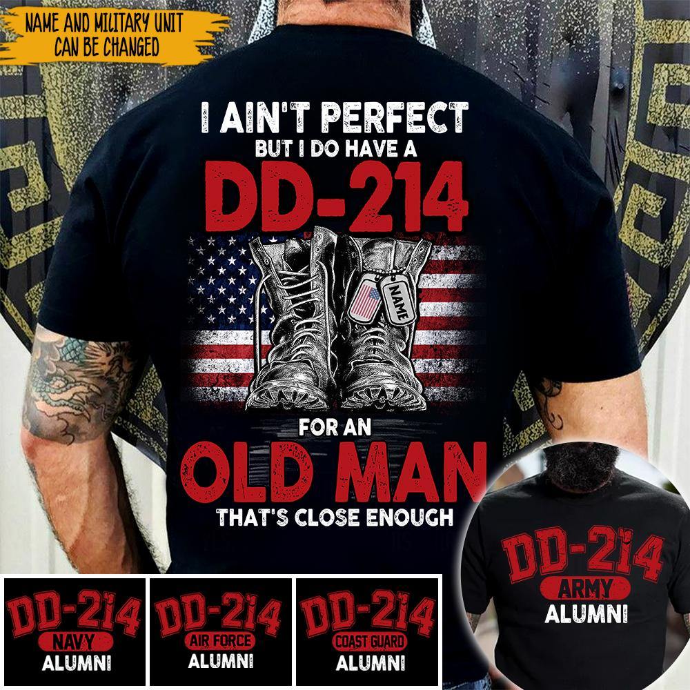 Veteran Custom Shirt DD-214 Military Alumni Personalized Gift - PERSONAL84