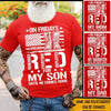 Veteran Custom Shirt On Fridays I Wear Red For My Son Personalized Gift - PERSONAL84